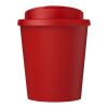 Gobelet recyclé Americano® Espresso Eco de 250 ml avec couvercle anti-déversement Rouge | sans marquage | non disponible | non disponible