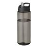 Bouteille de sport H2O Active® Eco Vibe de 850 ml avec couvercle à bec verseur Charbon-Noir | sans marquage | non disponible | non disponible