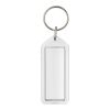 Porte-clefs plastique Stein réouvrable blanc | sans marquage | non disponible | non disponible