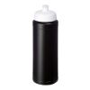 Bouteille Baseline® Plus avec couvercle sport et bandeau antidérapant - 750 ml Noir-Blanc | sans marquage | non disponible | non disponible