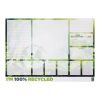 Bloc-notes A2 recyclé Desk-Mate® blanc | 25 pages | sans marquage | non disponible | non disponible