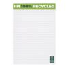 Bloc-notes A5 recyclé Desk-Mate® Blanc | 25 Seiten | sans marquage | non disponible | non disponible