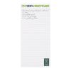 Bloc-notes 1/3 A4 recyclé Desk-Mate® blanc | 25 pages | sans marquage | non disponible | non disponible