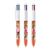 BIC® 4 Couleurs Fine bille Blanc-orange