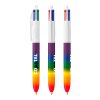 BIC® 4 Couleurs® Rainbow Decor Rouge-Vert argent rouge(2)
