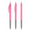 BIC® M10® Clic Stylo à bille rétractable rose vif | Sérigraphie 1 couleur | Corps-à la gauche du clip | 8.00 mm x 42.00 mm