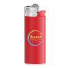 BIC® J25 Standard Briquet Rouge-Blanc-Rouge-gris clair | Sérigraphie 1 couleur | Corps-Face arrière | 16.00 mm x 40.00 mm