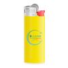 BIC® J25 Standard Briquet Jaune clair-Blanc-Rouge-gris clair | sérigraphie 1 couleur | Corps-face arrière | 16.00 mm x 40.00 mm