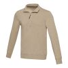 Sweater unisexe Aware™ recyclé à fermeture quart de zip Standard | Oatmeal | M | sans marquage | non disponible | non disponible | non disponible