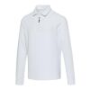 Polo unisexe Zeus à manches longues et demi fermeture éclair Blanc | non disponible | sans marquage | non disponible | non disponible