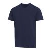 T-shirt unisexe en coton bio certifié OCS Balfour à manches courtes et col en V de 200&nbsp;g/m² Marine | L