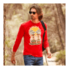 T-shirt Valueweight à manches longues rouge | M | non disponible | non disponible | non disponible
