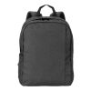 GIJON. Sac à dos pour ordinateur portable en polyester haute densité recyclé 600D et doublure en polyester recyclé 210D gris anthracite | sans marquage