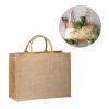 SHANTI. Sac en toile de jute (360 g/m²) Beige | sans marquage