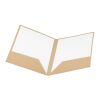 PUZO. Porte-documents en papier 100% recyclé A4 (400 g/m²) Beige | sans marquage | A4