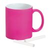 LYNCH. Tasse en céramique avec finition néon 350 mL Rose | sans marquage