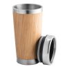 PIETRO. Tasse de voyage 500mL en babou et acier inox Beige | sans marquage