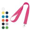 LARIAT. Lanyard en polyester Rose | sans marquage