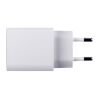 WEGENER. Adaptateur secteur avec port USB-A 18W et USB-C 20W en ABS recyclé (100 % rABS) Blanc | sans marquage
