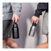 Sagaform Bouteille Truls en acier avec bouchon à clic pratique (recyclé) 500 ml Noir | sans marquage | non disponible | non disponible