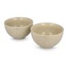 Sagaform Ditte Ensemble de bols en céramique 12 cm Beige