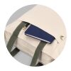 Sac carrier Canvas InSideOut Reuuz 33 x 42 x 10 cm Ecru-Vert olive | sans marquage | non disponible | non disponible