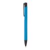 Stylo Alicante toucher doux Bleu clair-Noir | Gravure | dans le prolongement du clip | 50 mm x 8 mm | non disponible