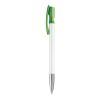 Stylo Nash Opaque Blanc-Vert | Sérigraphie 1 couleur | à 90 degrés du clip | 42 mm x 25 mm | non disponible