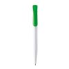 Stylo bille Atlas aux couleurs opaque Blanc-Vert | Sérigraphie 1 couleur | à 180 degrés du clip | 50 mm x 25 mm | non disponible