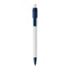 Stylo Baron Colour opaque Blanc-Bleu foncé | Sérigraphie 1 couleur | à 180 degrés du clip | 45 mm x 25 mm | non disponible