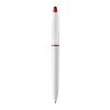 Stylo S30 opaque Blanc-Rouge / blanc | Sérigraphie 1 couleur | dans le prolongement du clip | 40 mm x 25 mm | non disponible