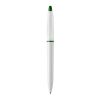 Stylo S30 opaque Blanc-Vert foncé | Sérigraphie 1 couleur | dans le prolongement du clip | 40 mm x 25 mm | non disponible
