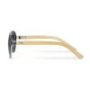 Lunettes de soleil aviateur avec branches en bambou Nature