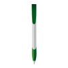 Stylo Apollo Opaque Blanc-Vert | Sérigraphie 1 couleur | à 90 degrés du clip | 40 mm x 25 mm | non disponible
