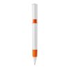 Stylo S40 Grip opaque Blanc-Orange | Tampographie 1 couleur | dans le prolongement du clip | 40 mm x 8 mm | non disponible