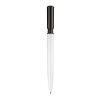 Stylo S40 Colour opaque Blanc-Noir | Tampographie 1 couleur | sur le clip | 25 mm x 5 mm | non disponible