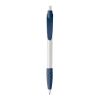Stylo Cosmo Opaque Blanc-Bleu foncé | Tampographie 1 couleur | sur le clip | 20 mm x 5 mm | non disponible