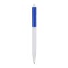 Stylo bille Kuma couleur opaque Blanc-Bleu roi | Tampographie 1 couleur | sur le clip | 40 mm x 6 mm | non disponible