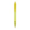 Stylo bille Kuma transparent Jaune-Jaune | Sérigraphie 1 couleur | à 180 degrés du clip | 45 mm x 25 mm | non disponible