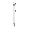 Stylo à bille en aluminium Toulouse Softtouch Blanc | sans marquage | non disponible | non disponible