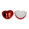 Baume à lèvres en forme de cœur métallique Rouge / blanc | sans marquage | non disponible | non disponible