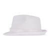 Chapeau en polyester avec bande Blanc | sans marquage | non disponible | non disponible