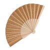 Éventail à main bois & liège Nature | sans marquage | non disponible | non disponible