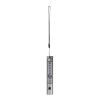 Lampe torche alu 5 + 8 LED avec aimant Argent