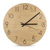 Horloge murale en bambou Nature | sans marquage | non disponible | non disponible