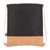 Sac à cordon R-PET & liège 35 x 40cm noir | sans marquage | non disponible | non disponible