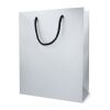 Sac cadeau en papier FSC 24 x 10 x 30cm 200g/m² Argent | sans marquage | non disponible | non disponible