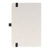 Carnet en coton recyclé et R-PET A5 Beige-Noir | sans marquage | non disponible | non disponible | non disponible