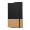 Carnet de notes R-PET & liège A5 Noir | sans marquage | non disponible | non disponible