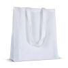 Sac en coton recyclé avec soufflet 140g/m² 38x10x42cm Blanc | sans marquage | non disponible | non disponible | non disponible